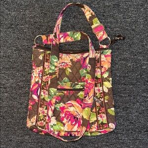 Floral Vera Bradley Quilted Mini Tote Bag